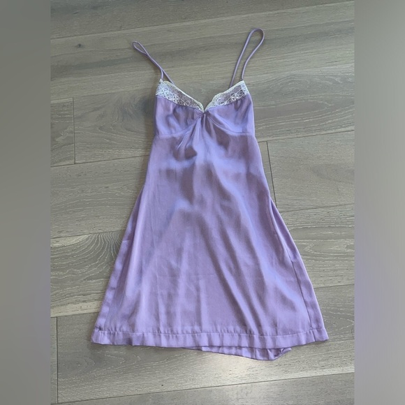 NWT Lavender Free People Intimately SLIP DRESS sz medium M - Picture 2 of 8